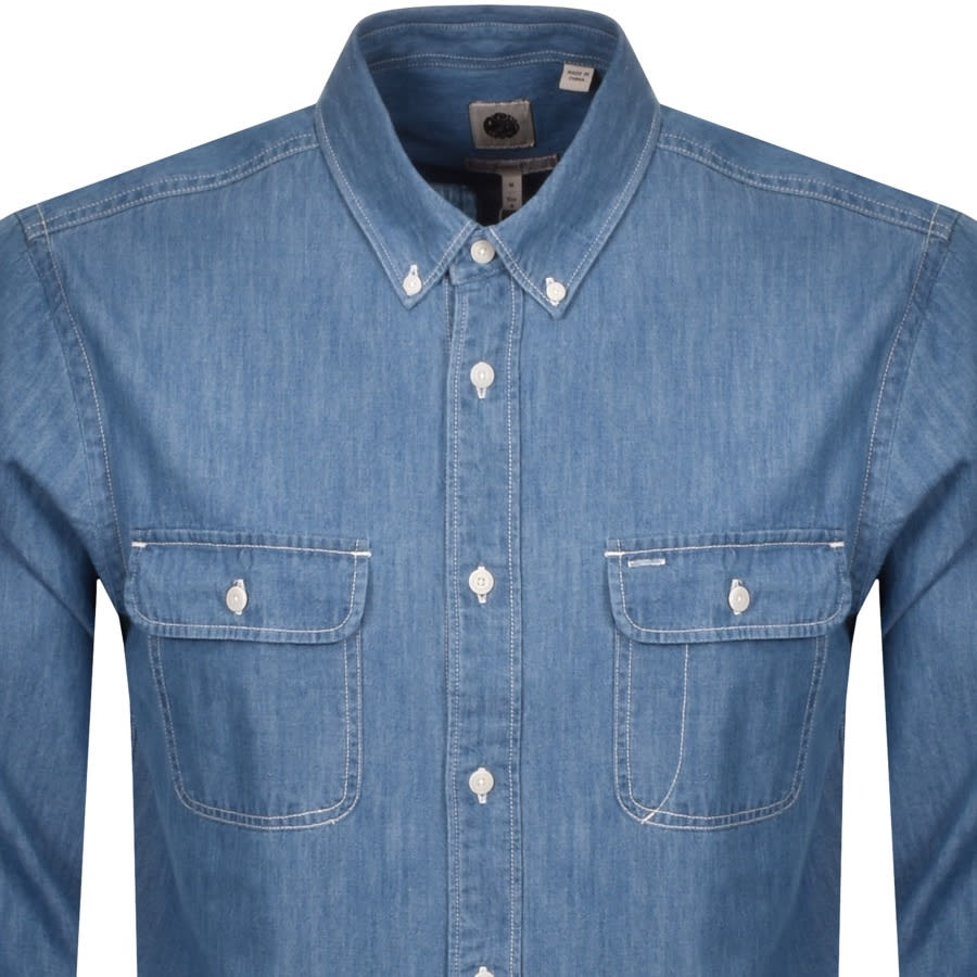 Alternative Image for ProductPretty Green Denim Shirt Navy2
